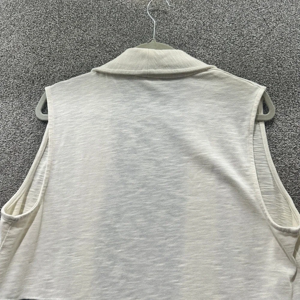 T by Talbots‎ Cardigan Sweater Women Large Petite Sleeveless Open Front - Picture 5 of 10